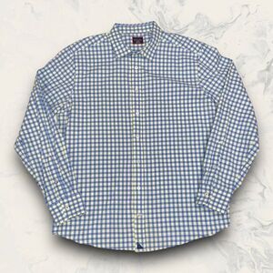 UNTUCKit Blue Yellow Long Sleeve Cotton Button Down Men’s Size XXL